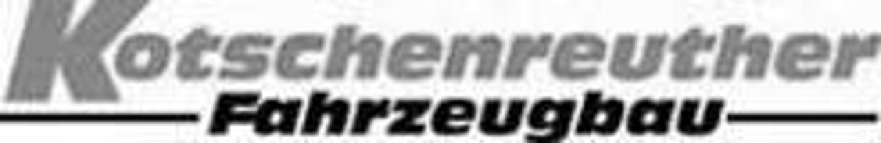 Schwarzer Text auf weißem Hintergrund, "Kotschenreuther Fahrzeugbau".